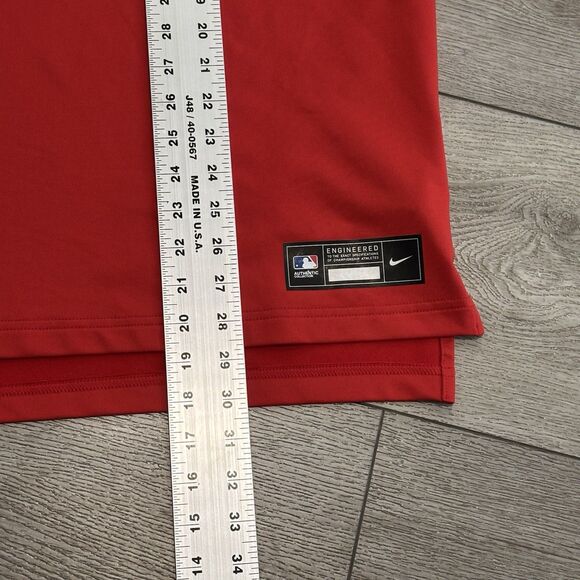 MLB Los Angeles Angels Anaheim Nike Dri Fit Team Issued Shirt Athletic Medium - Picture 5 of 8